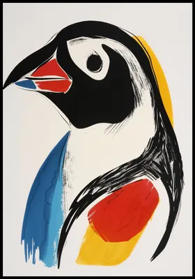 Produktbild von Plakat 68x98cm Vogelporträt