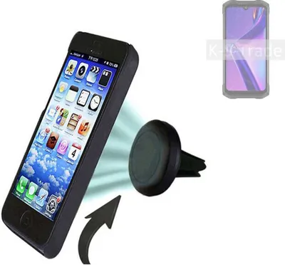 Produktbild von K-S-Trade Kompatibel mit Doogee S99 Auto Handy Halterung KFZ Halter Lüftungsgitterhalterung Air Vent mount Smartphone Halter