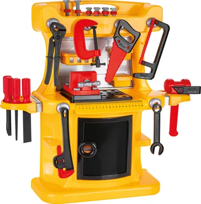 Produktbild von Pilsan Kinder-Werkbank Lux 03538 mit Kinderwerkzeug 50-teilig, Hammer, Schrauben