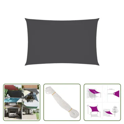 Obrázek produktu pro The Living Store Markýza Oxford Fabric obdélníková 2,5x5 m antracitová