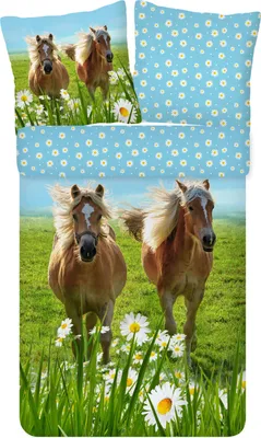 Produktbild von ESPiCO Bettwäsche Trendy Bedding Pferde Renforcé 135 cm x 200 cm