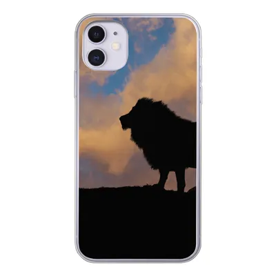 Produktbild von MuchoWow® Handyhülle Schutzhülle Hülle für iPhone 11 Löwe - Sonnenuntergang - Wild Silikon Softcase Handy Hülle - Handytasche