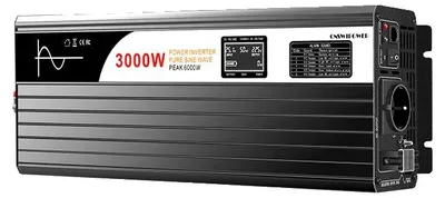 Obrázok produktu pre Menič, premieňa jednosmerný prúd na striedavý prúd, kompaktný a ľahký, 24 V, Európa, 230 V