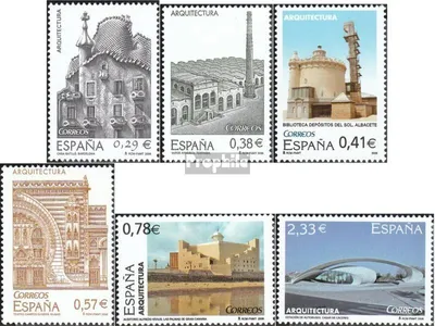 Produktbild von Briefmarken Spanien 2006 Mi 4136-4141 (kompl.Ausg.) postfrisch Architektur