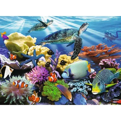 Zdjęcie produktu dla RAVENSBURGER Puzzle Ocean Life XXL 200 Teile