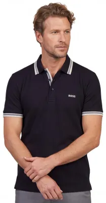 Produktbild von Boss Green Paddy Poloshirt Regular-Fit Piqué schwarz