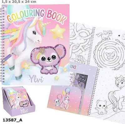 Produktbild von Ylvi Malbuch mit Einhorn Pailletten