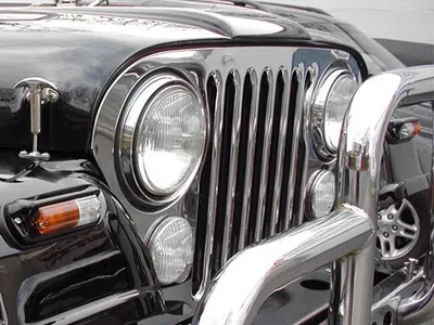 Produktbild von Kühlergrillblende Edelstahl Jeep CJ5 CJ7 CJ8 Bj. 55-86