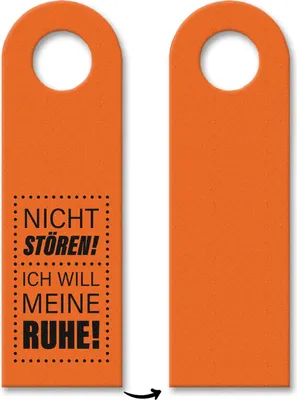 Produktbild von 3x Nicht stören! Ich will meine Ruhe! Türhänger Türanhänger Türschild