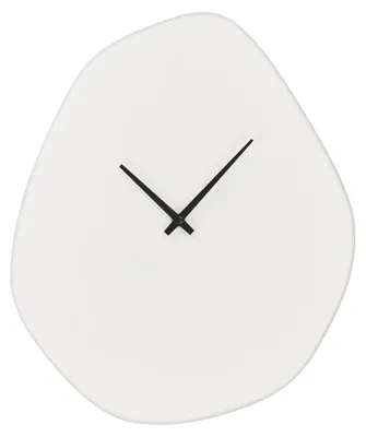 Immagine prodotto di Orologio da parete Vienna in cemento bianco avorio forma organica 28×33 cm
