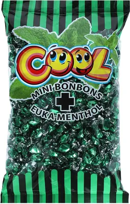 Image de Cool Minibonbons goût eucalyptus menthol emballés individuellement 1000g
