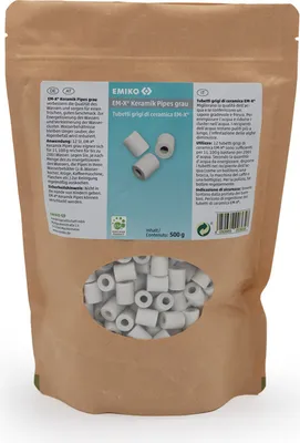 Produktbild von Emiko EM-X Keramik Pipes grau 500g EM Keramik Pipes zur Steigerung der Wasserqualität