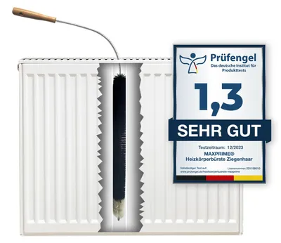 Produktbild von Famanu Heizkörperbürste 120 cm - aus 100% Ziegenhaar, umweltfreundlich
