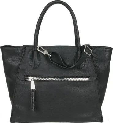 Produktbild von Praktischer Shopper mit Reißverschluss-Vortasche und zwei Tragegriffen
