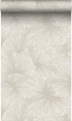 Zdjęcie produktu dla Origin Wallcoverings Tapeta Motyw liści 3D ciepłej szarości 53 cm x 10.05 m