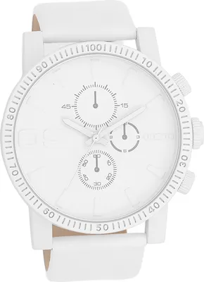 Immagine prodotto di Oozoo orologio da uomo in pelle orologio analogico al quarzo bracciale bianco Timepieces D2UOC11310