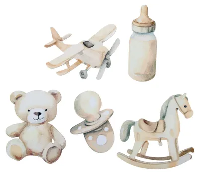 Produktbild von 25 Streu-Deko Teddy Baby Geburt 1. Geburtstag