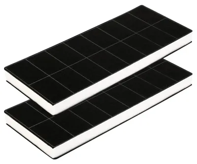 Obrázok produktu pre 2 kusy aktívneho uhlíkového filtra pre odsávače pár | 420x165x30 mm | Kompatibilné s modelmi Bosch DHZ3406/DHZ3405, Siemens LZ34500/LZ34501, Neff Z5143X0, Constructa CD53030, Küppersbusch 537411