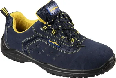 Immagine prodotto di Scarpe di sicurezza Goodyear S1P senza metallo in pelle scamosciata blu, misura 40
