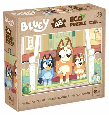 Produktbild von Puzzle 48 Bluey Eko dwustronne