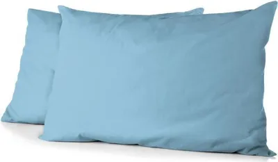 Produktbild von 2er-Set Kissenbezüge - HP72089 - 82 g Mikrofaser - 50 x 70 cm - Himmelblau