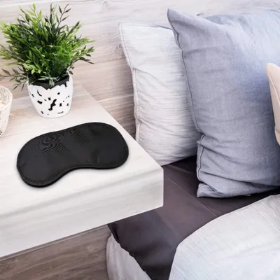 Produktbild von Seiden Schlafmaske - ideal für Reisen - 30 Stück - schwarz