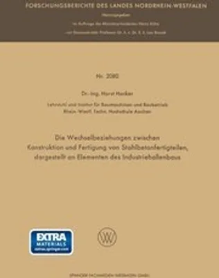 Obrázek produktu pro Die Wechselbeziehungen zwischen Konstruktion und Fertigung von Stahlbetonfertigteilen, dargestellt an Elementen des Industriehallenbaus