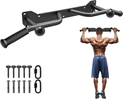 Produktbild von Wandmontierte Klimmzugstange mit mehreren Griffpositionen, bis 272 kg – Klimmzugstange – Krafttraining