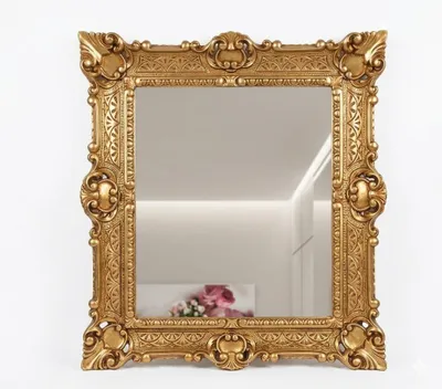 Produktbild von Elzusha – r Barock-Wandspiegel, 56 x 46 cm, mit goldenen Verzierungen