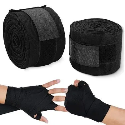 Zdjęcie produktu dla Opaski bokserskie bawełniane 5 m na nadgarstek sport walka 2 szt.