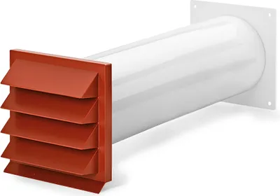 Produktbild von Naber K-Klima-R 125 125 Mauerkasten, ziegelrot - Lüftungstechnik