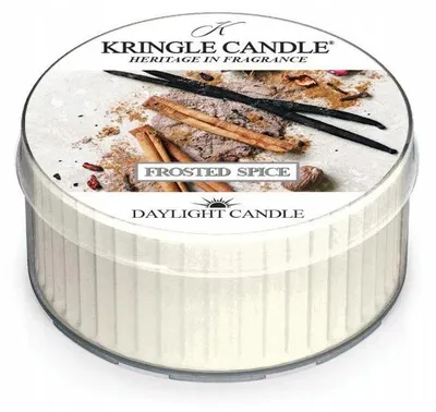 Produktbild von Kringle Candle Frosted Spice Duftkerze für gemütliche Weihnachtsabende