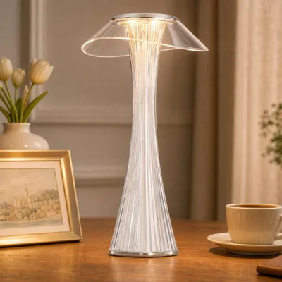 Produktbild von ZMH LED Tischlampe Touch Dimmbar 3000-6500K Weiß Nachttischlampe mit Akku Innen und Aussen Beleuchtung Tagbare Tischleuchte Aufladen Leseleuchte mit USB für Schlafzimmer Wohnzimmer Restaurant Hotel