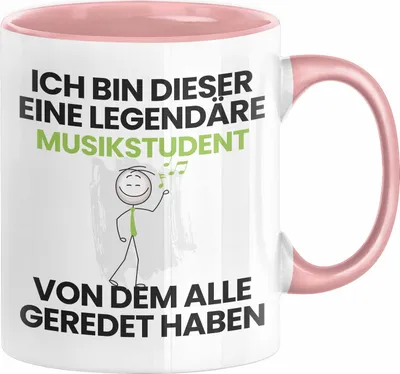 Produktbild von Musikstudent Geschenk Tasse Lustige Geschenkidee Geburtstag für Musikstudent Ich Bin Dieser Legendäre Musikstudent Von Dem Alle Geredet Haben Kaffee-Becher (Rosa)