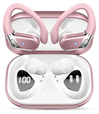 Produktbild von 2026 Bluetooth Kopfhörer, Kopfhörer Kabellos Bluetooth 5.4 Sport tiefer Bass, 50 std Spielzeit In Ear Kopfhörer mit 4 ENC Noise Cancelling Mic, IP7 Wasserdicht Ohrhörer LED-Anzeige für Arbeit