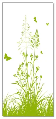 Produktbild von Wallario selbstklebende Türtapete 93 x 205 cm - Grüne Sommerwiese - Abwischbar, rückstandsfrei zu entfernen