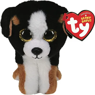Produktbild von TY Beanie Boos Roscoe, Spielzeug-Hund, Schwarz, Braun, Weiß, Plüsch, 3 Jahr(e), Vereinigte Staaten, 50 mm