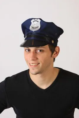 Produktbild von Polizeimütze Mütze Polizist Polizei Kostüm blau USA Navy Cop US Gr. 56 - 60, Größe:58