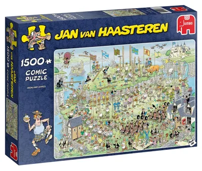 Produktbild von Jan van Haasteren - Highland Games - 1500 Teile, 1500 Stück(e), Comics, 12 Jahr(e)