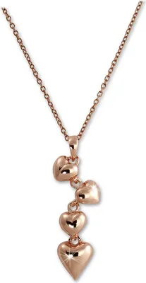 Produktbild von SilberDream Halskette Echt 925 Silber vergoldet 47cm Herzen rosegold D2SDK50644E