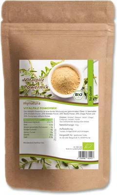 Produktbild von Mynatura  Vitalpilz Pulver Powermix - ab 100g