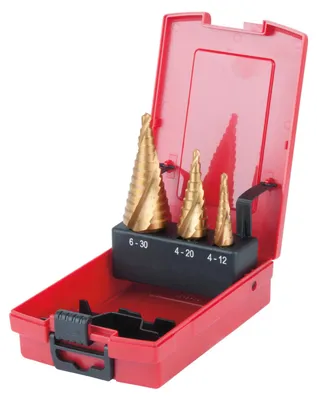 Produktbild von KS Tools 330.2424, Bohrer, Bohrerbit-Set, Drehung der rechten Hand, 118°, Titanbeschichteter Hochgeschwindigkeitsstahl (HSS-TiN), Gold