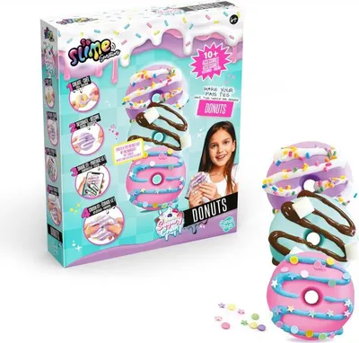 Image de So Slime Sensations Sugary Crush Donuts - Faites d'amusantes friandises gluantes - Contient tout ce qu'il faut pour faire des beignets colorés à partir de différents composés - 6+