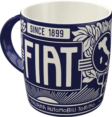 Image de Nostalgic-Art - Tasse à café - Fiat - Fiat Since 1899 Logo Blue