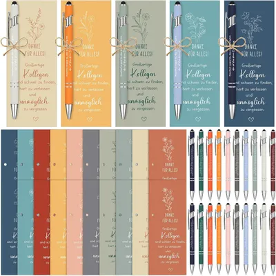 Productafbeelding van Set bedankcadeaus voor collega's om waardering - Set van 20 - Verzorgers - Leraren - Vrienden en medewerkers(Dankjewel collega's)