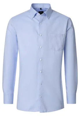Produktbild von VENTI Herren Businesshemd Langarm Button-Down Comfort-Fit Hellblau 56