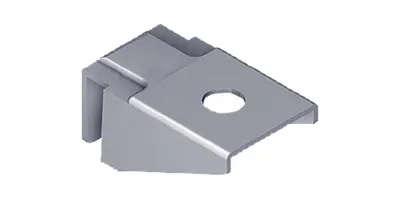 Produktbild von Aufsteckhalter 11604 Ausführung einseitig Stahl vernickelt