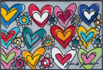 Produktbild von wash+dry Schmutzfangmatte With love all things are possible - 50 x 75 cm