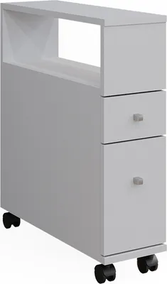Obrázek produktu pro Skříňka do koupelny Vicco Fynn Bílá 17.6 x 61.6 cm se 2 zásuvkami, Model 43370