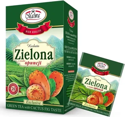Produktbild von Grüner Tee + Kaktusfeige FIX 20*1,5g MALVA